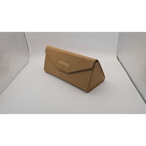 Wakeup Brown Folding Eye Glass Case